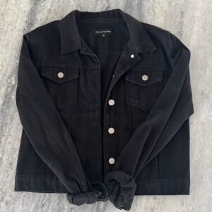 PrettyLittleThing Classic Black Jean Jacket